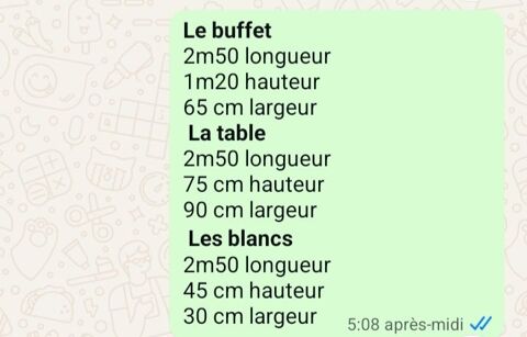 Très bel ensemble monastère 
Table et les bancs + le buffet Mirambeau (17)
