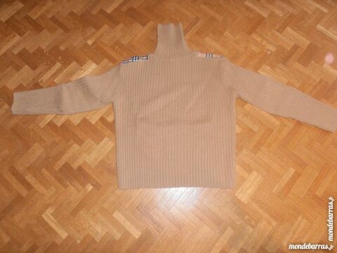 Pull col roulé beige motifs carreaux (V11) 30 Tours (37)