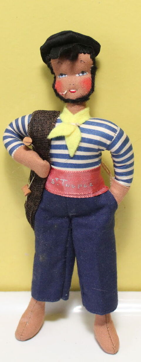 Poup�e de chiffon, marin pecheur St Tropez 1960 35 Issy-les-Moulineaux (92)