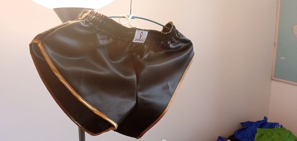 Short vintage Nylon Polyamide Bronze/Or 3 Sizes S M L/XL Vêtements