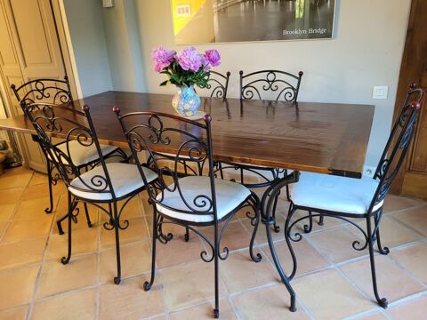 Table de salle a mager avec ses six chaises 470 La Seyne-sur-Mer (83)