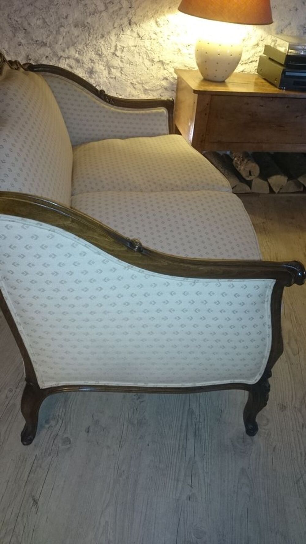 Banquette style Louis XV . Meubles