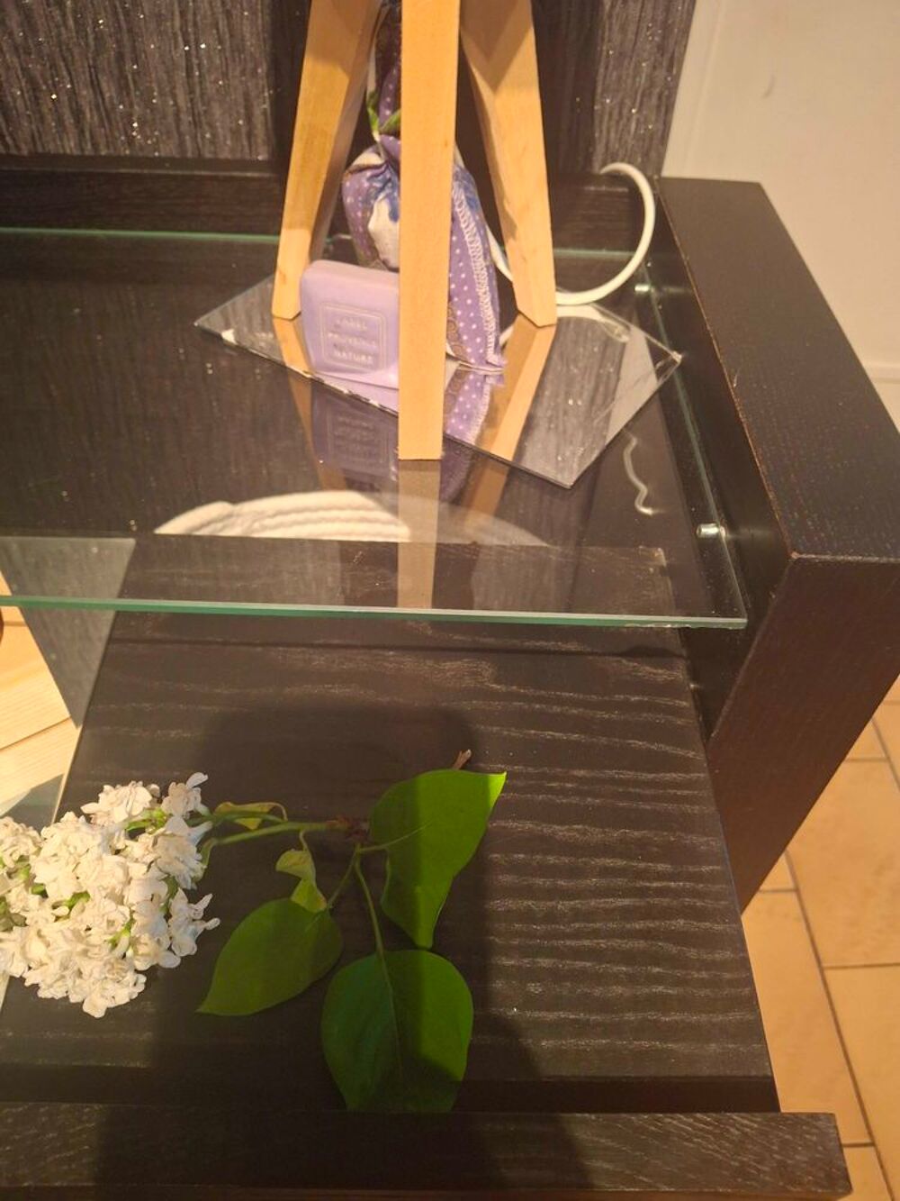 meuble de chevet ou rangement ikea malm brun n&eacute;gociable Meubles