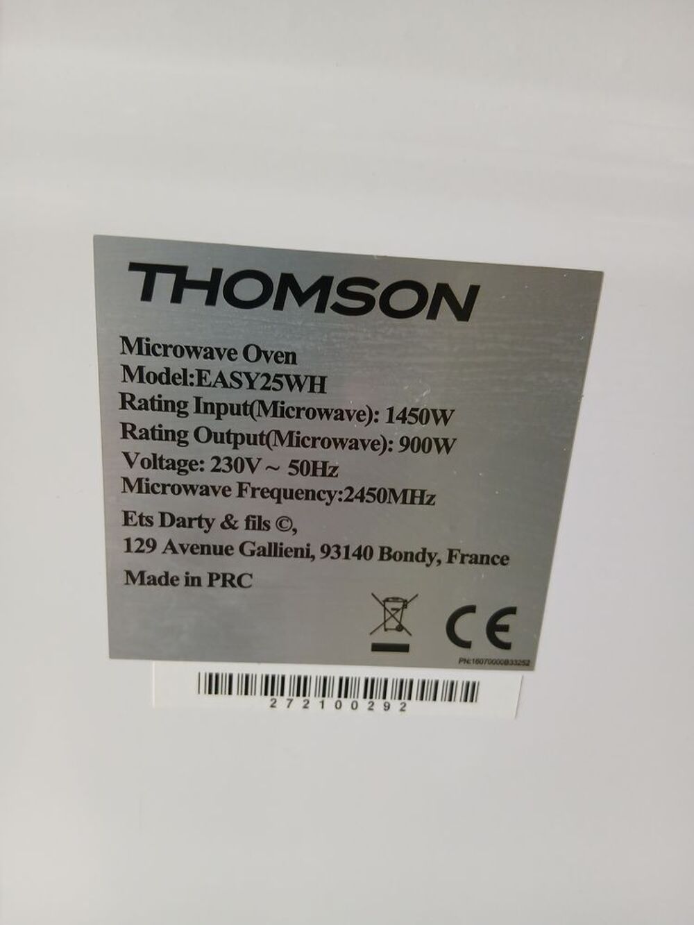 MICRO ONDE Electroménager