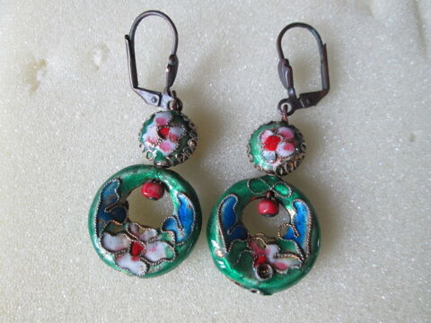 Boucles d'oreilles en m�tal fleurs style japonais 5 Herblay (95)