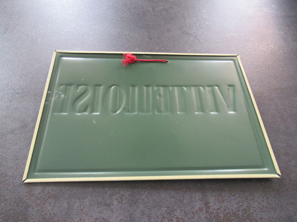 Plaque &eacute;maill&eacute;e ancienne Buvez Vittelloise 