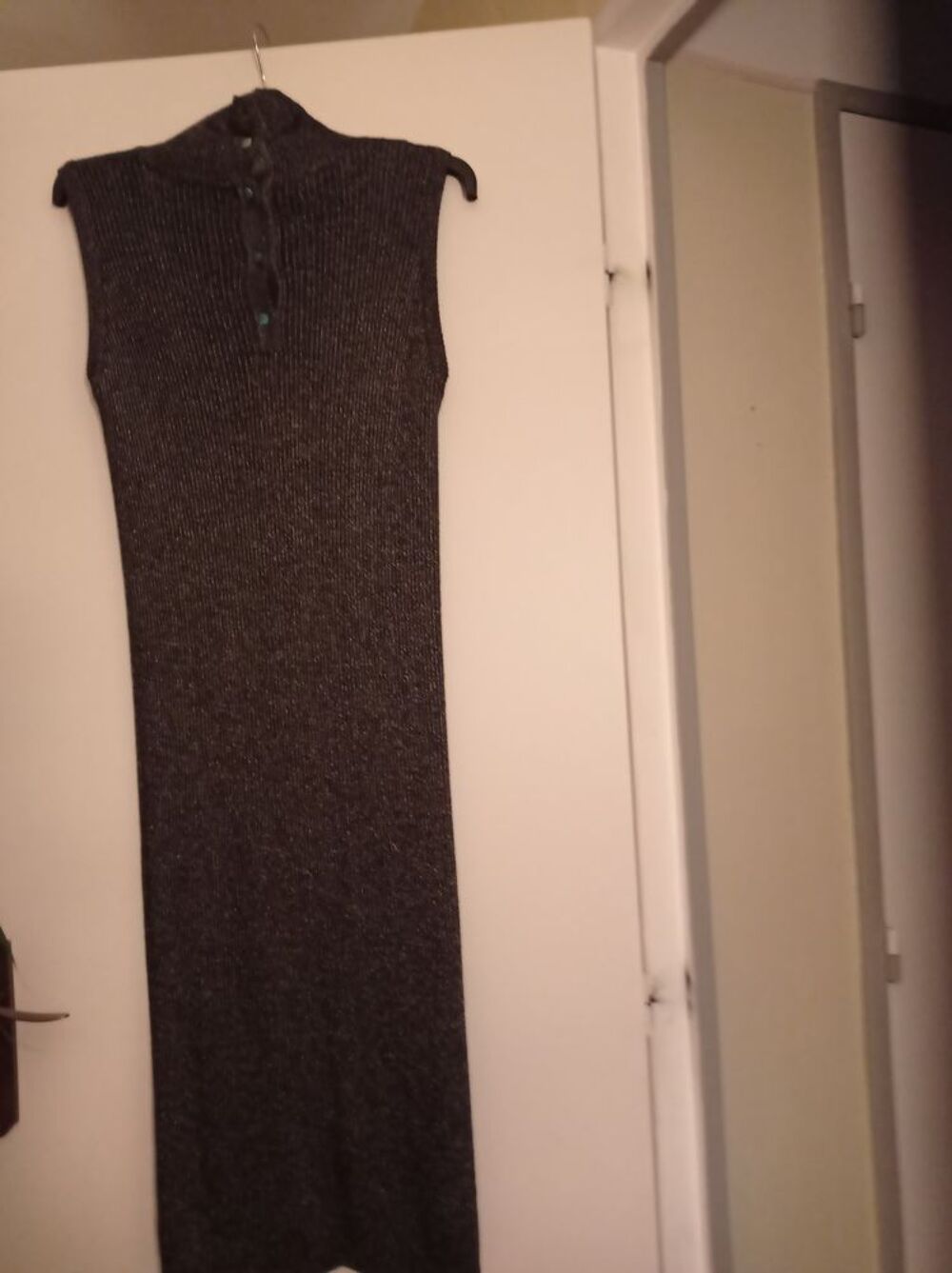 Robe longue col montant Vtements