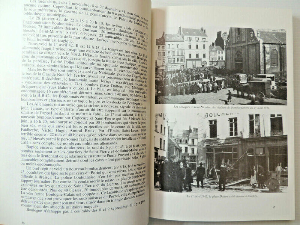 Guy Bataille - Boulogne sur Mer. 1939-1945. lettre &eacute;mouvante Livres et BD