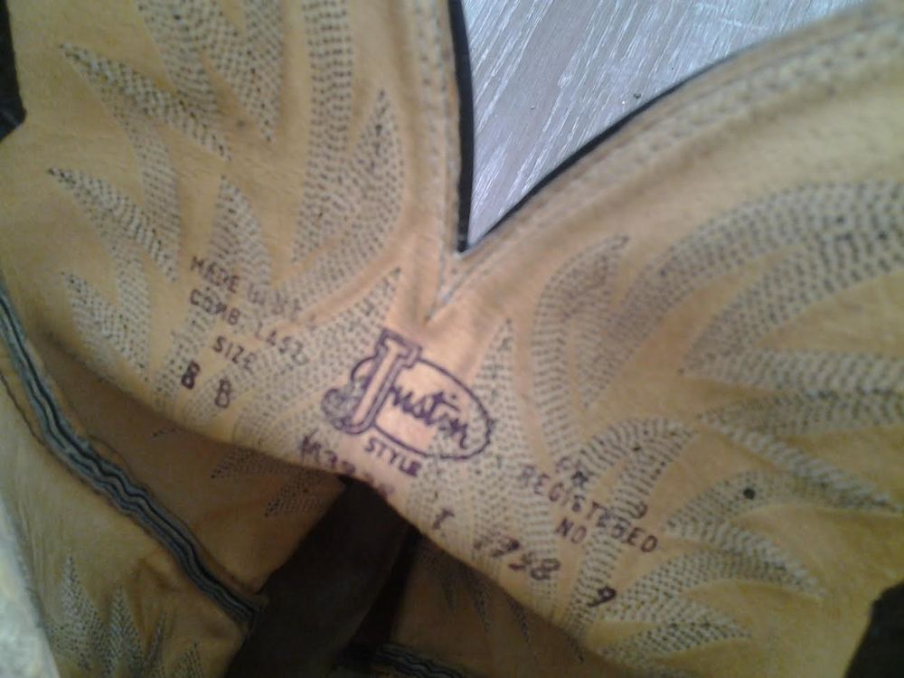 3 paires Botte Santiag Justin Chaussures