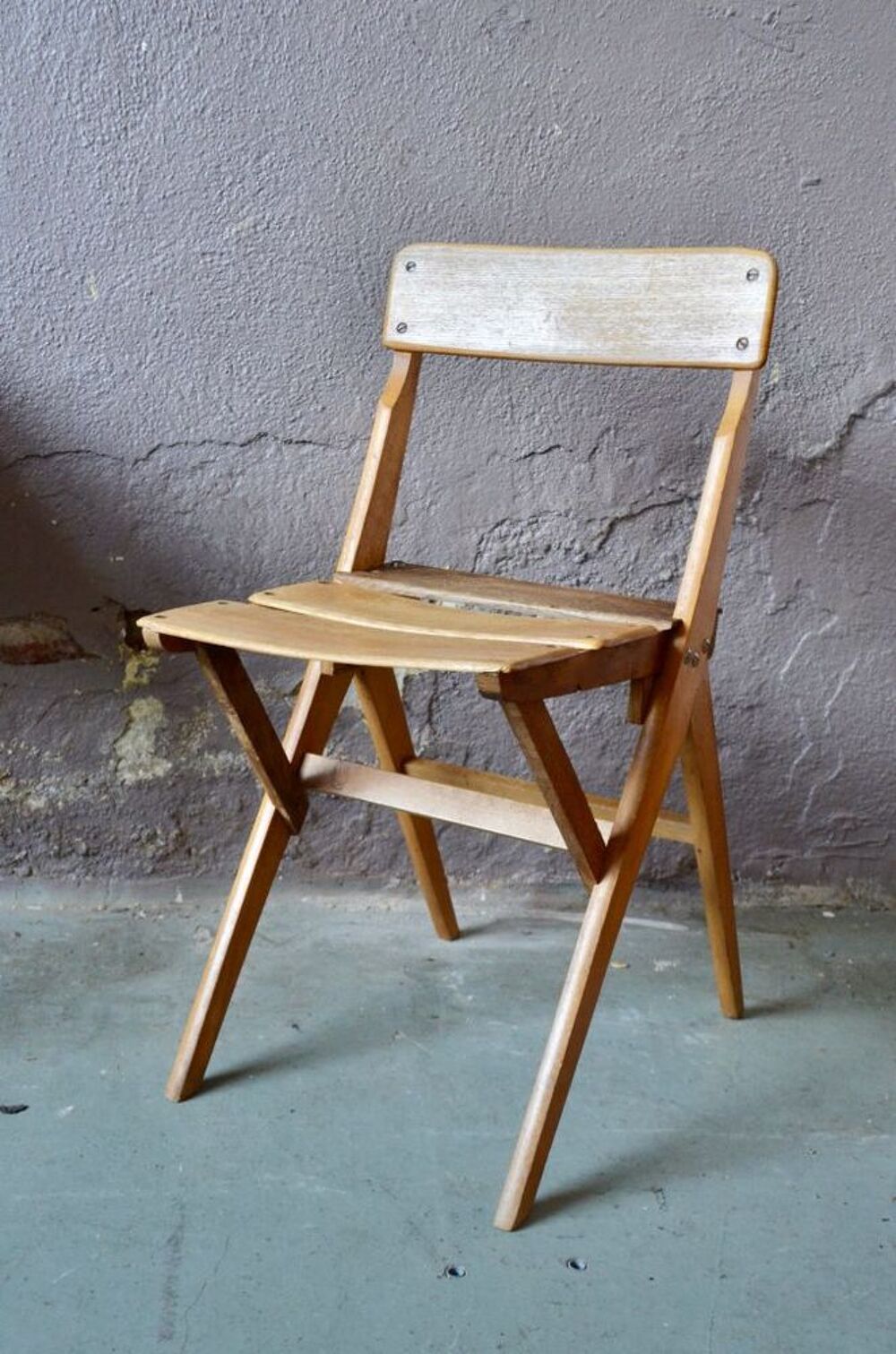 Petit bureau enfant et sa chaise pupitre vintage scandinave Meubles