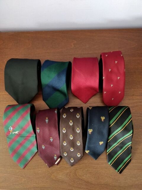 cravates vintage de marque 100% soie/silk 5 Asnires-sur-Seine (92)