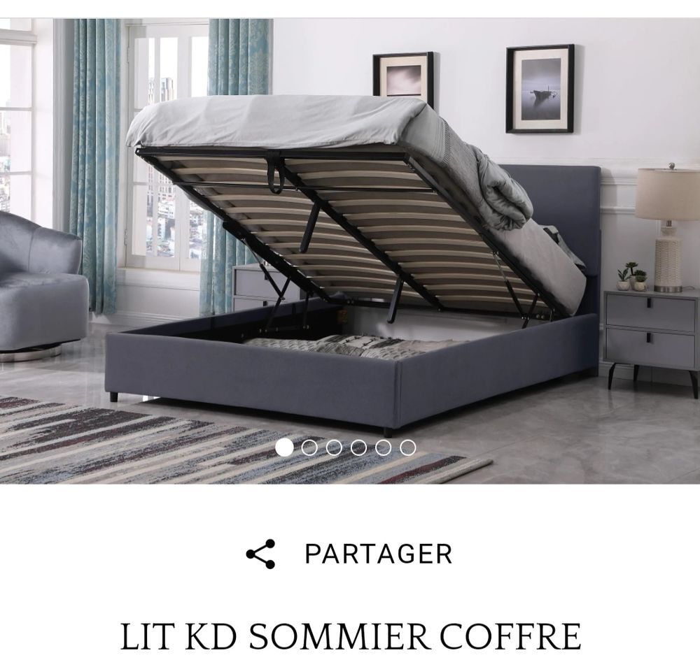 Lit Sommier coffre KD Meubles