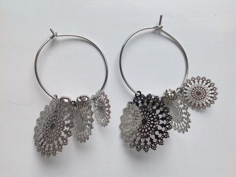 BOUCLES OREILLES ARGENTÉ 3 SOLEIL/ANNEAU Envoi Possible
2 Trégunc (29)