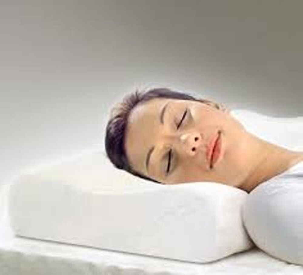 2 Oreillers ergonomiques mousse visco&eacute;lastique "Ortho-Plus" D�coration