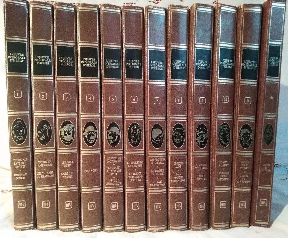 Int&eacute;grale d'Herg&eacute; &eacute;ditions Rombaldi, 12 volumes. Livres et BD