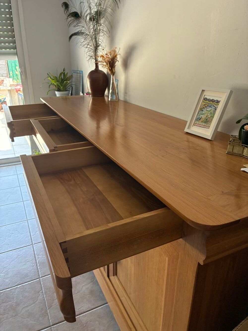 Enfilade style Louis-Philippe - Ch&ecirc;ne massif fran&ccedil;ais Meubles