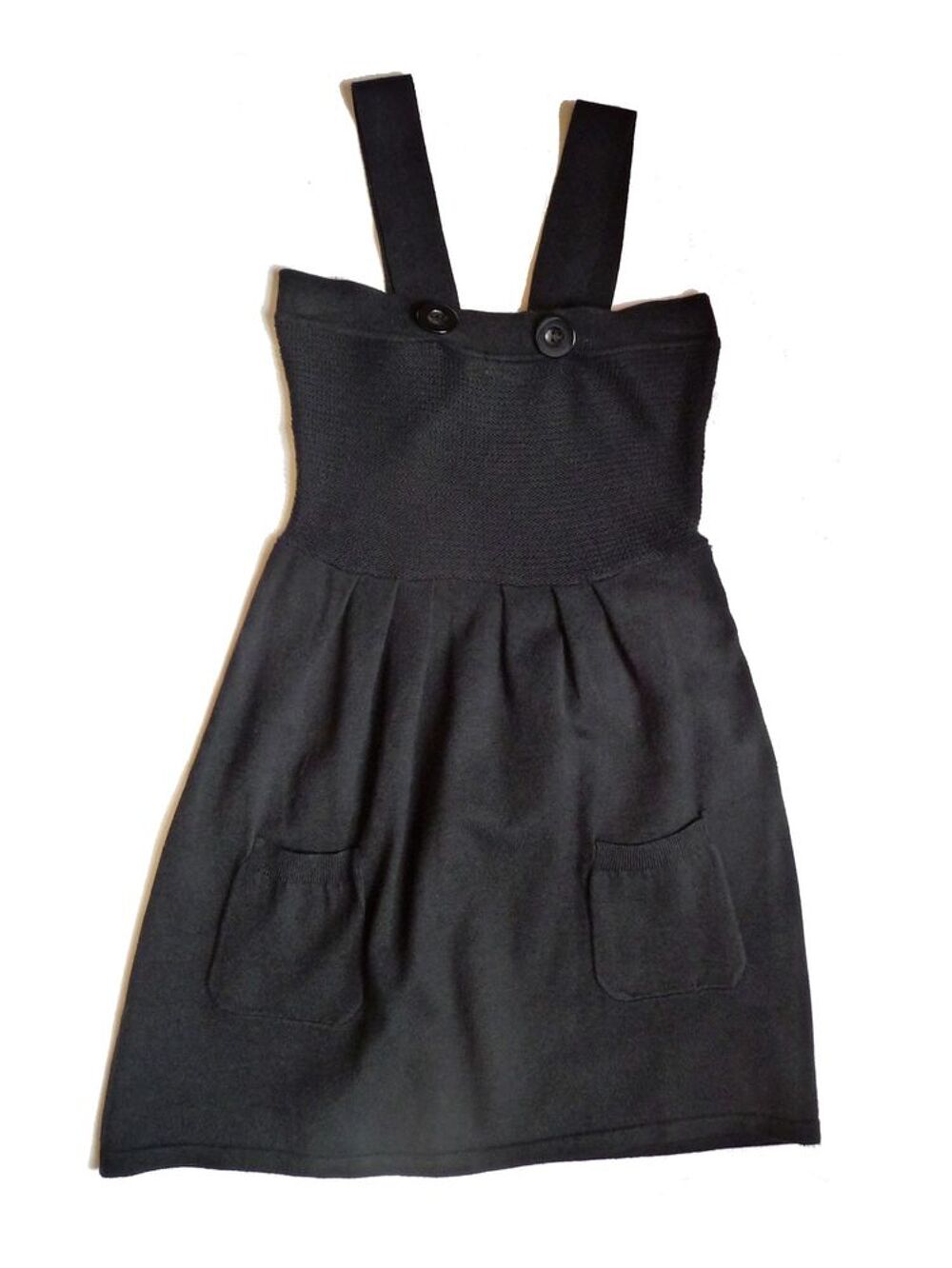 Tunique/ Top Noir Cintr&eacute; &agrave; Bretelles- Taille S- By Milla Vêtements