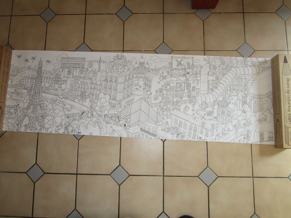 COLORIAGE ADULTE-ENFANT MONUMENT PARIS Jeux / jouets