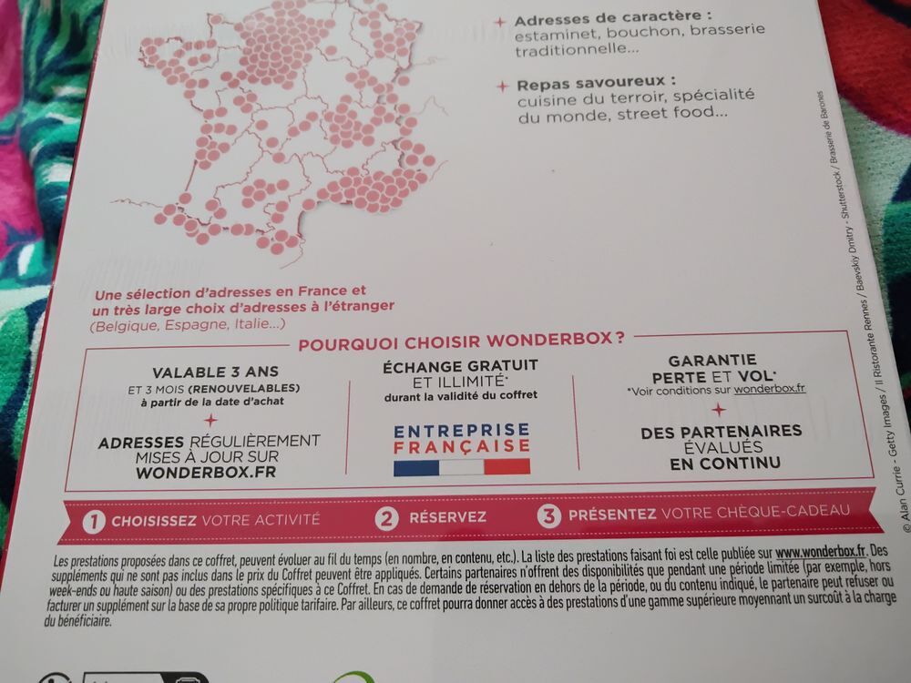 Coffret Wonderbox Billetterie