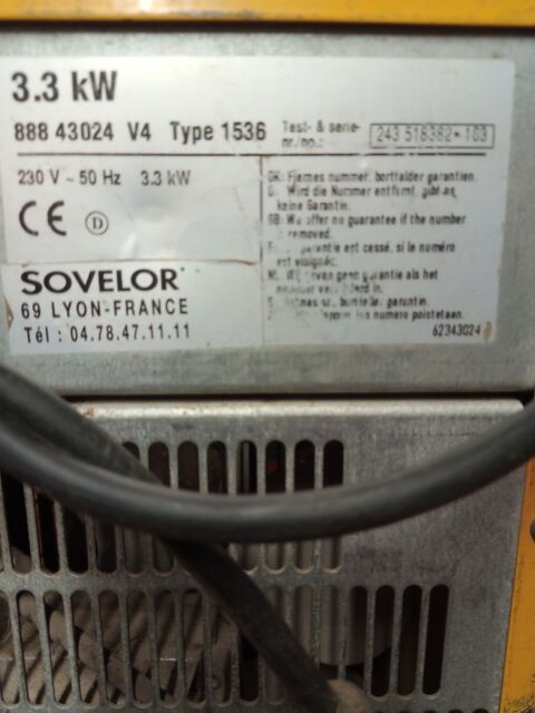 CHAUFFAGE  SOVELO  150 M�n�tr�ol-sous-Sancerre (18)