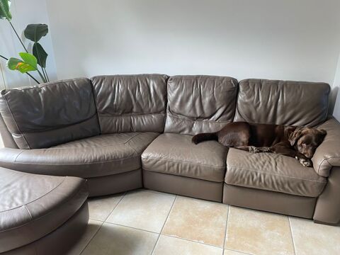 Canap cuir Salon  0 Champeaux (35)