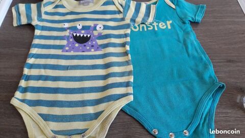 lot 2 bodys manches courtes 12 mois en bon �tat 1 Quetigny (21)