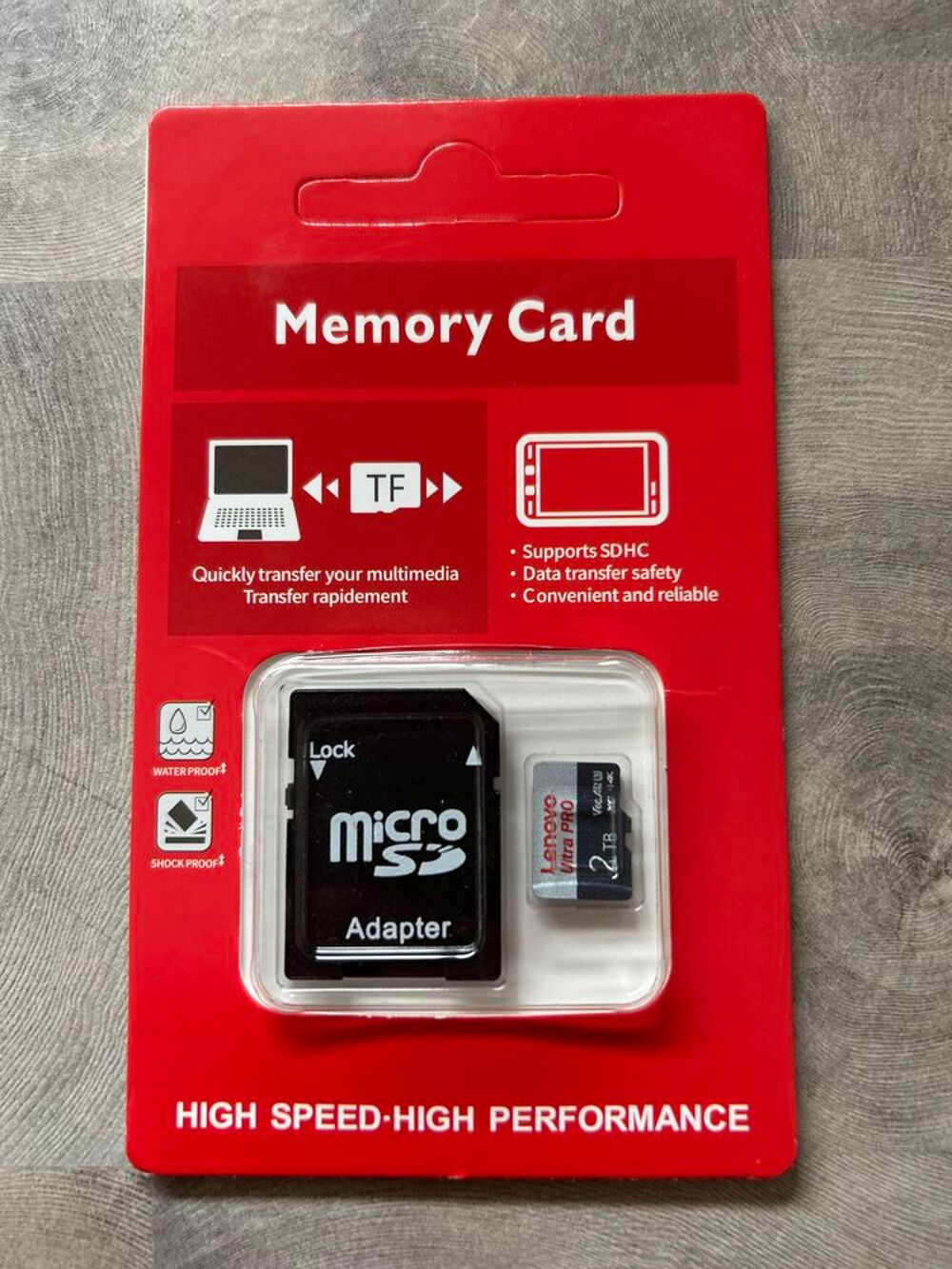 Carte SD Lenovo 2 TO Matériel informatique