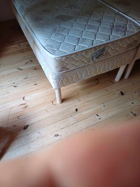 Ensemble lit jumeaux; complets , matelas et sommiers , 
50 Vichy (03)