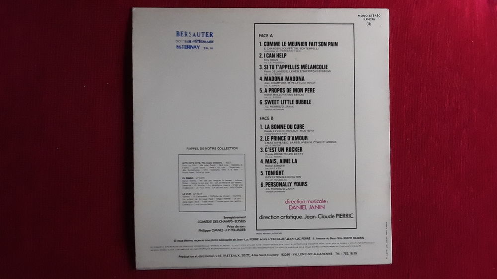 Disque vinyle 33 tour Jean-Luc Ferr&eacute; CD et vinyles