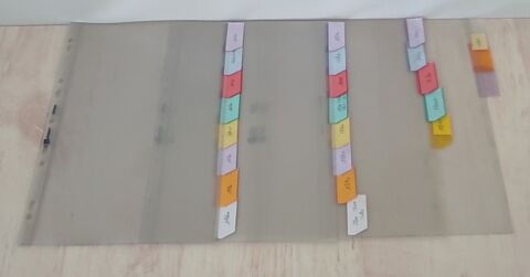 Intercalaires (x24) transparents PVC transparents �pais 2 Metz (57)