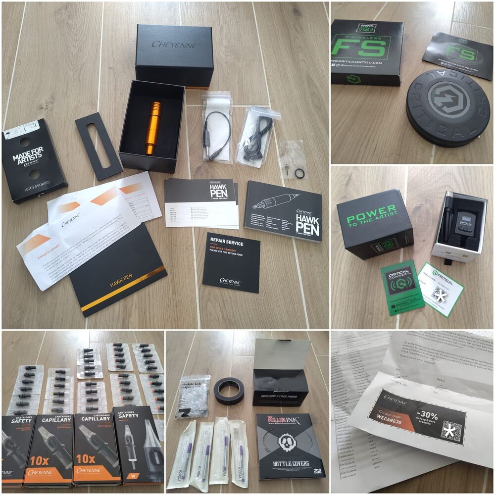 Kit tatouage Cheyenne HAWK Pen, 100 % sans fil complet Electroménager
