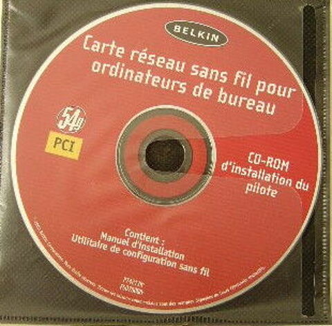 cd d'installation pilote carte réseau WIFI Belkin 3 Versailles (78)