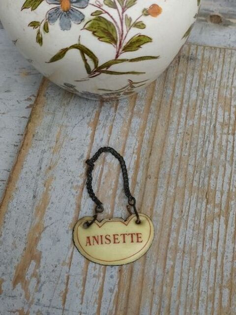 Ancienne Plaque �maill�e Liqueur Anisette Bouteille Absinthe 35 Loches (37)