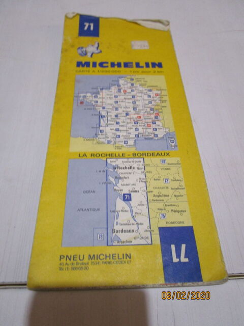 carte MICHELIN N° 71 LA ROCHELLE 3 Chanteloup-en-Brie (77)
