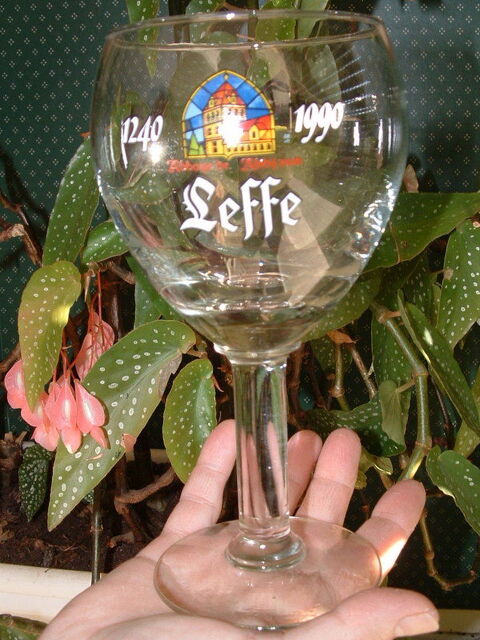 RARE verre LEFFE collector 1240-1990 20 Montcy-Notre-Dame (08)