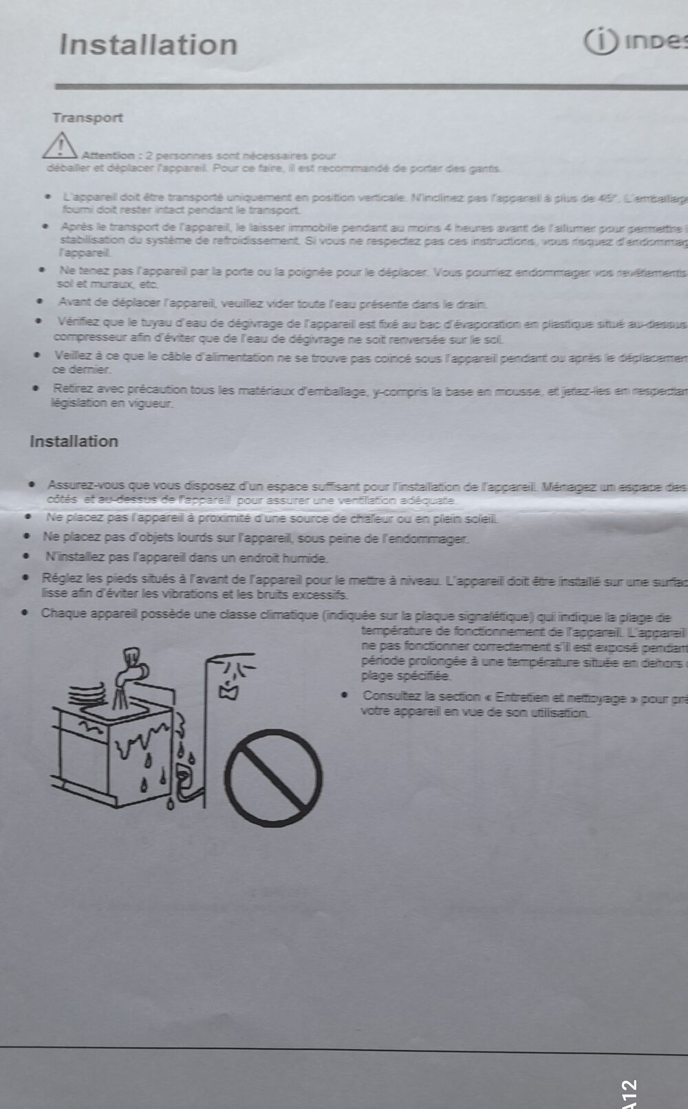 Frigo top Electroménager