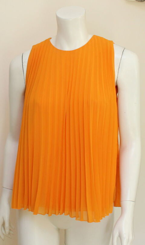 Top pliss� orange PAULE KA T.36 Fr 60 Issy-les-Moulineaux (92)