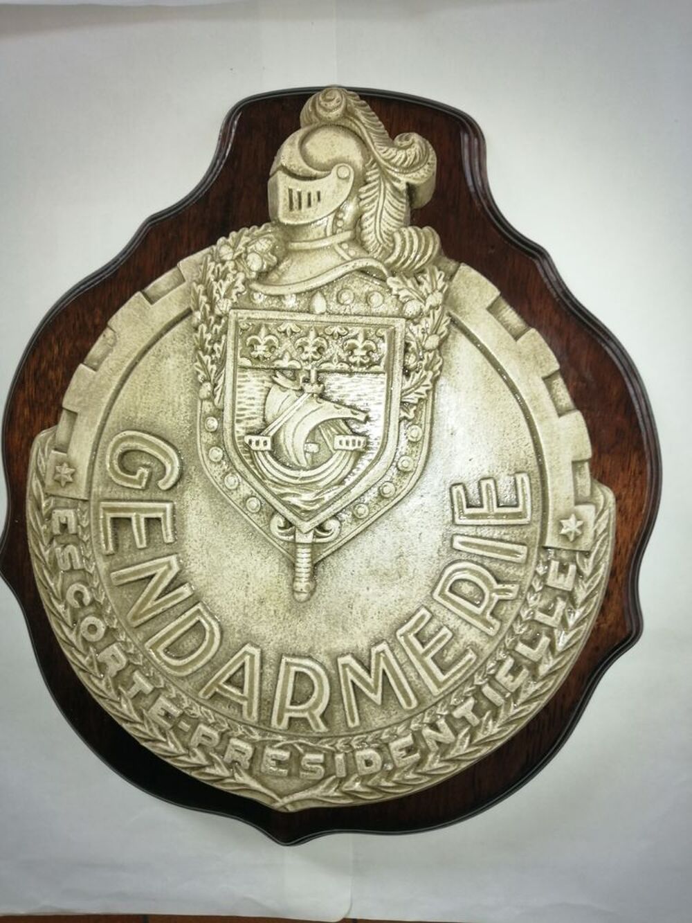 Plaque escorte pr&eacute;sidentielle 