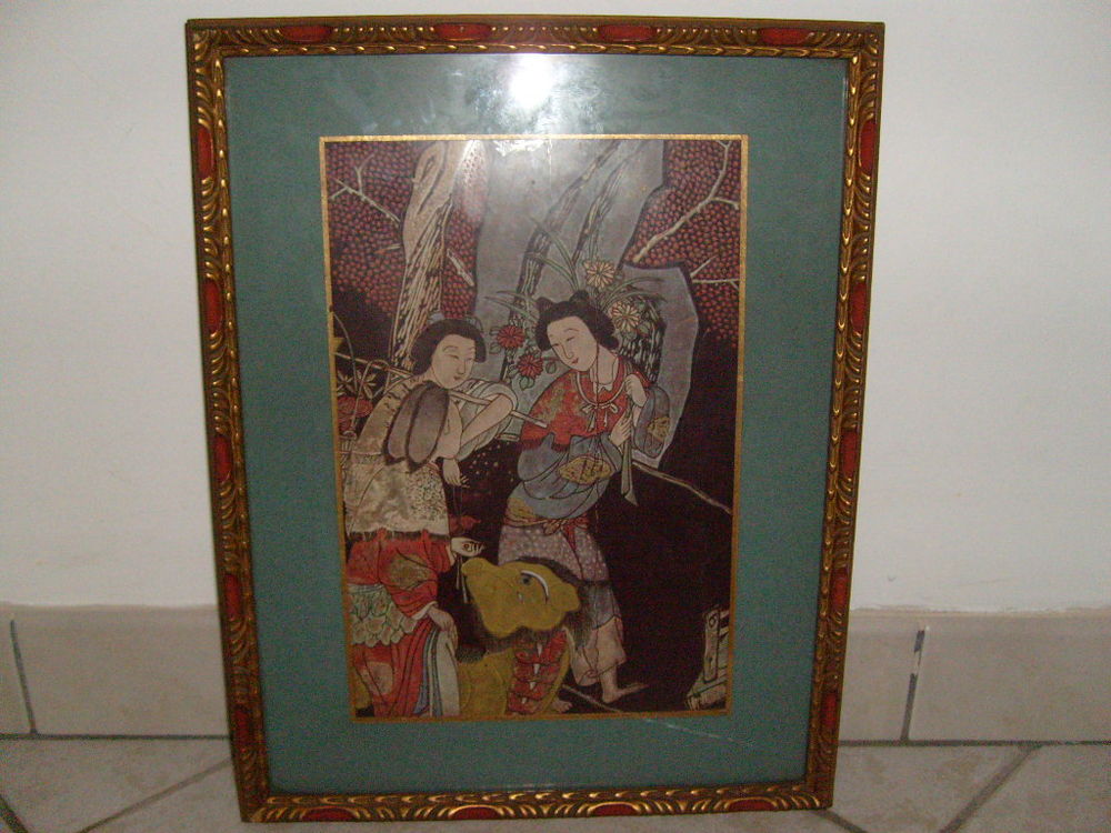 1 Ancien tableaux asiatique Décoration