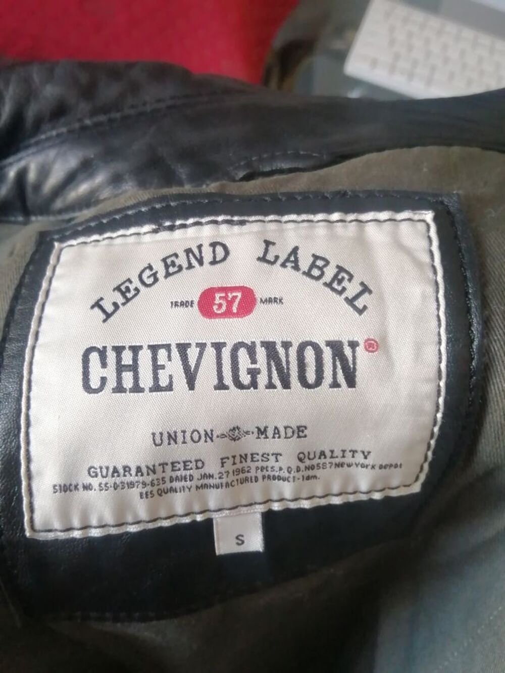 veste en cuir &quot;Chevignon&quot; Vtements