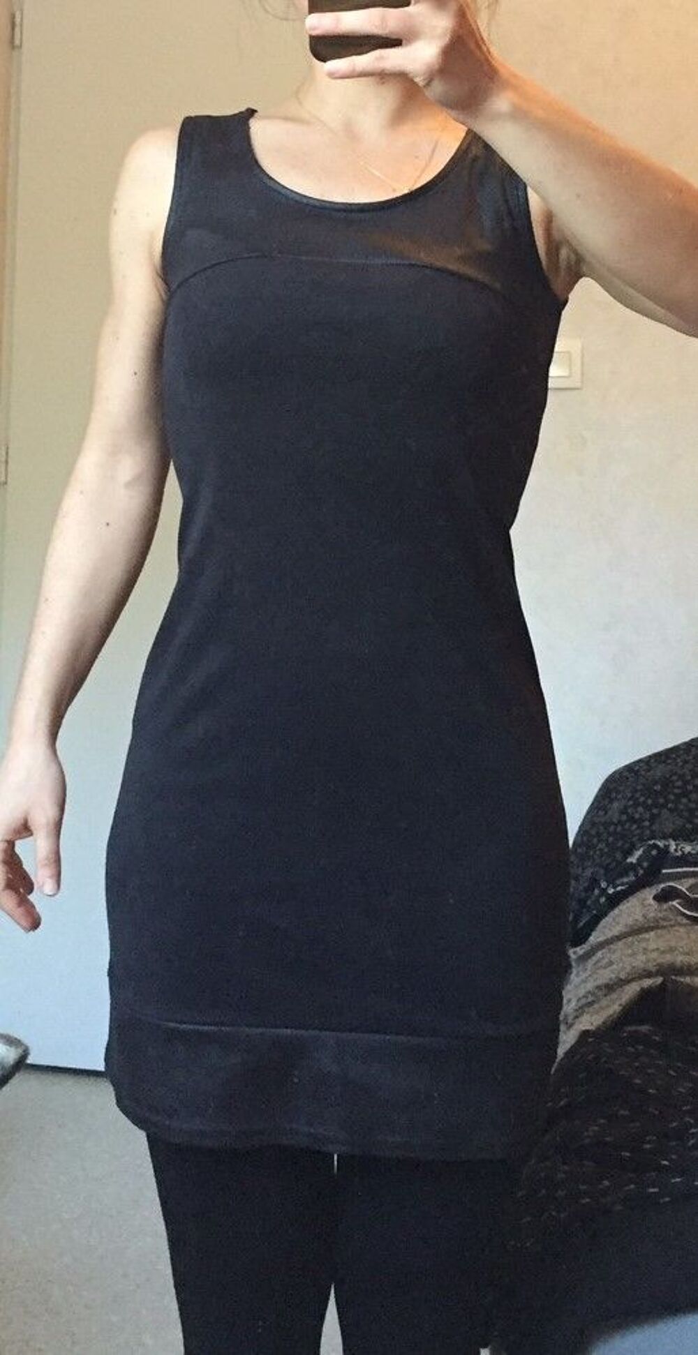 Robe su&eacute;dine noire Cache-Cache - T.36 Vêtements