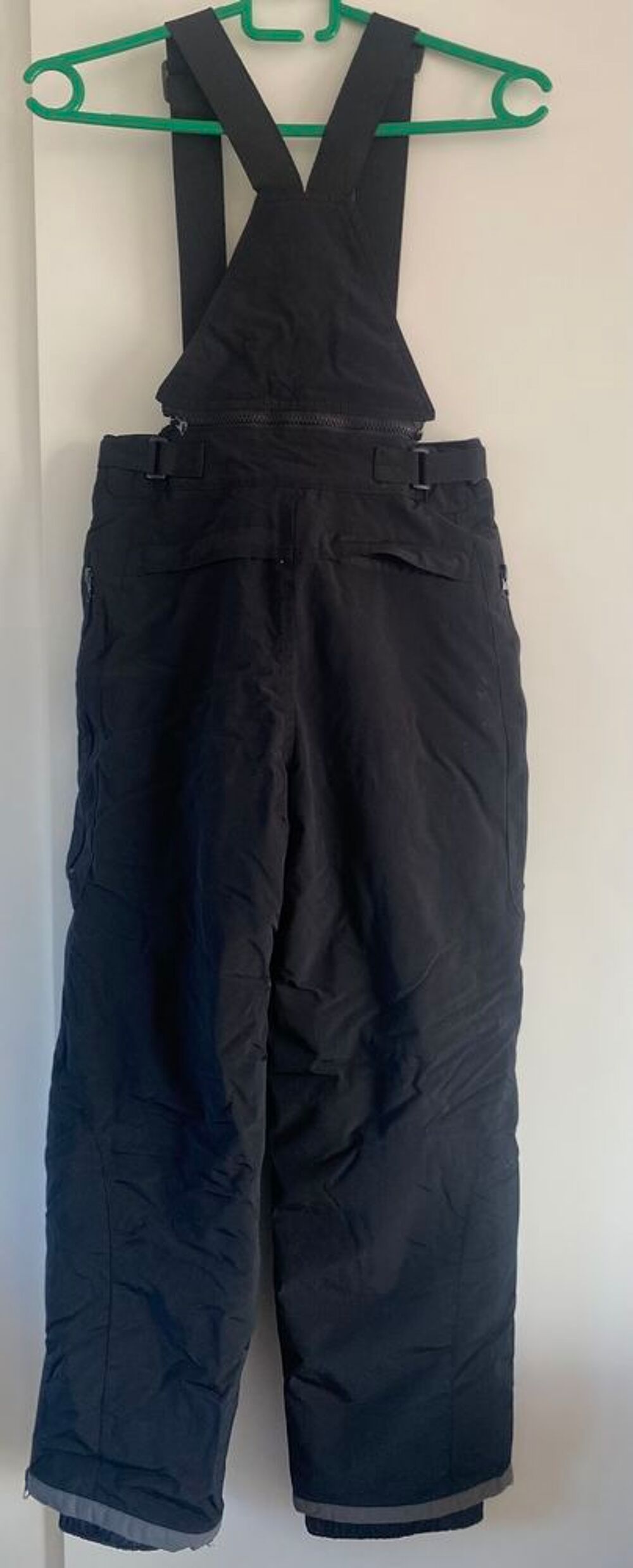Pantalon salopette de ski noir 12 ans Vêtements