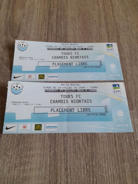 Billets de Foot - 4 5 Tours (37)