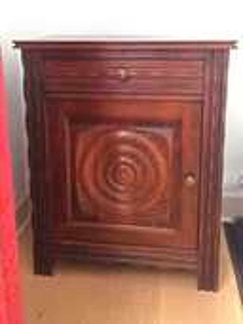 Chambre avec armoire, chevet et lit en ch&ecirc;ne massif Meubles