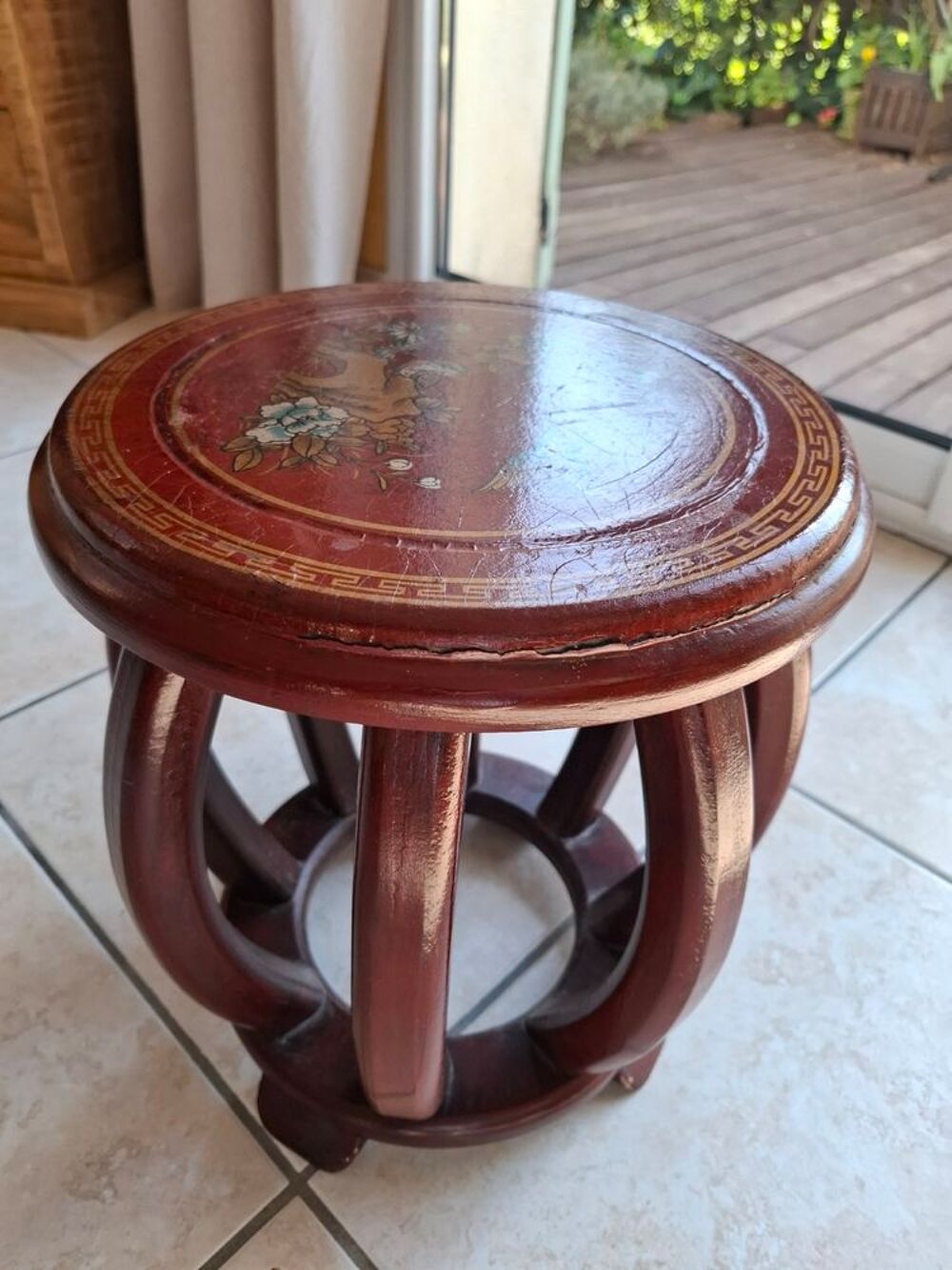 tabouret en bois exotique Décoration