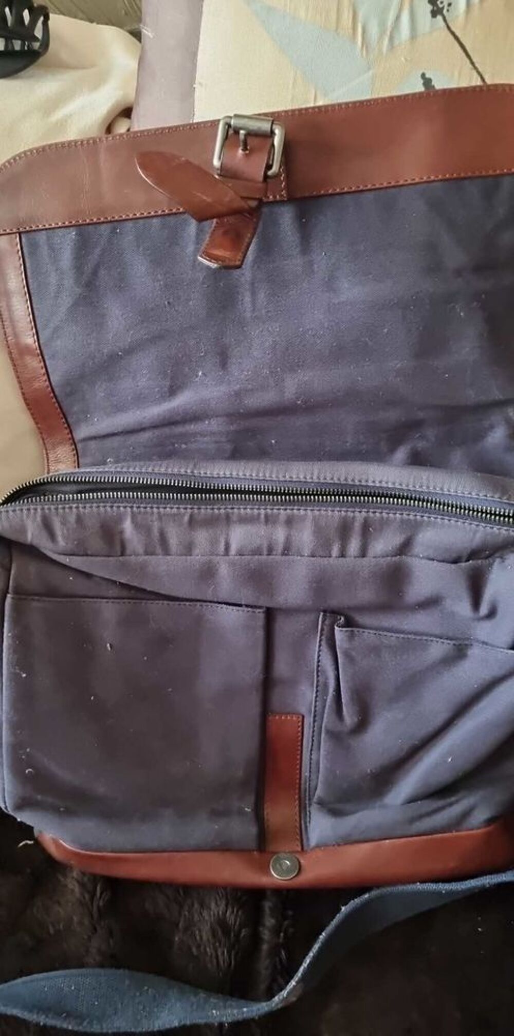 Lot cartable et sacoche assortie TBE Maroquinerie