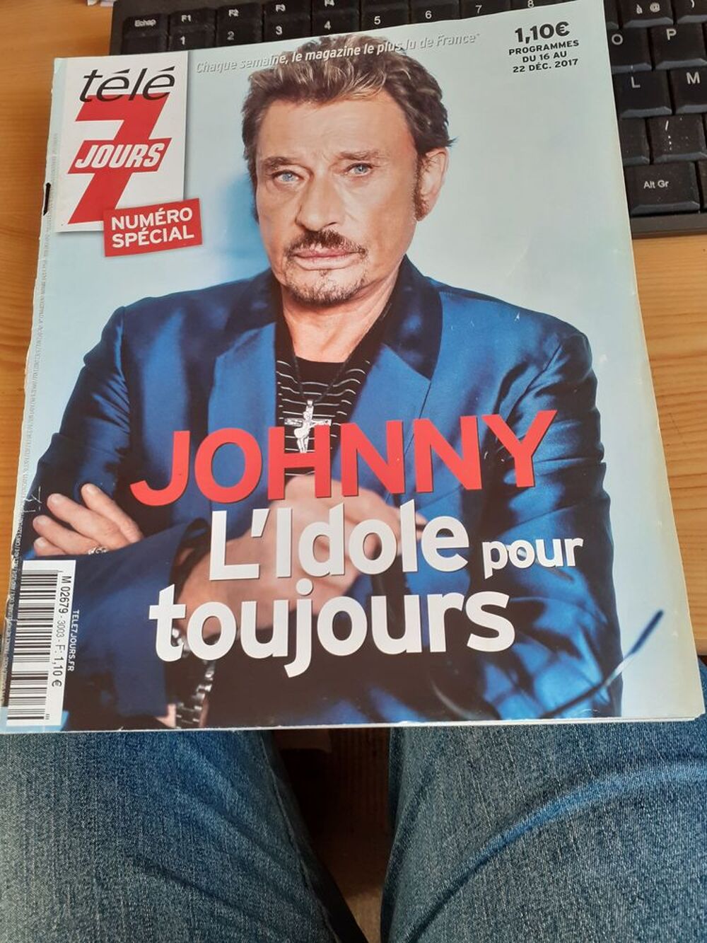 TELE 7 JOURS M02679 JOHNNY L IDOLE POUR TOUJOURS 