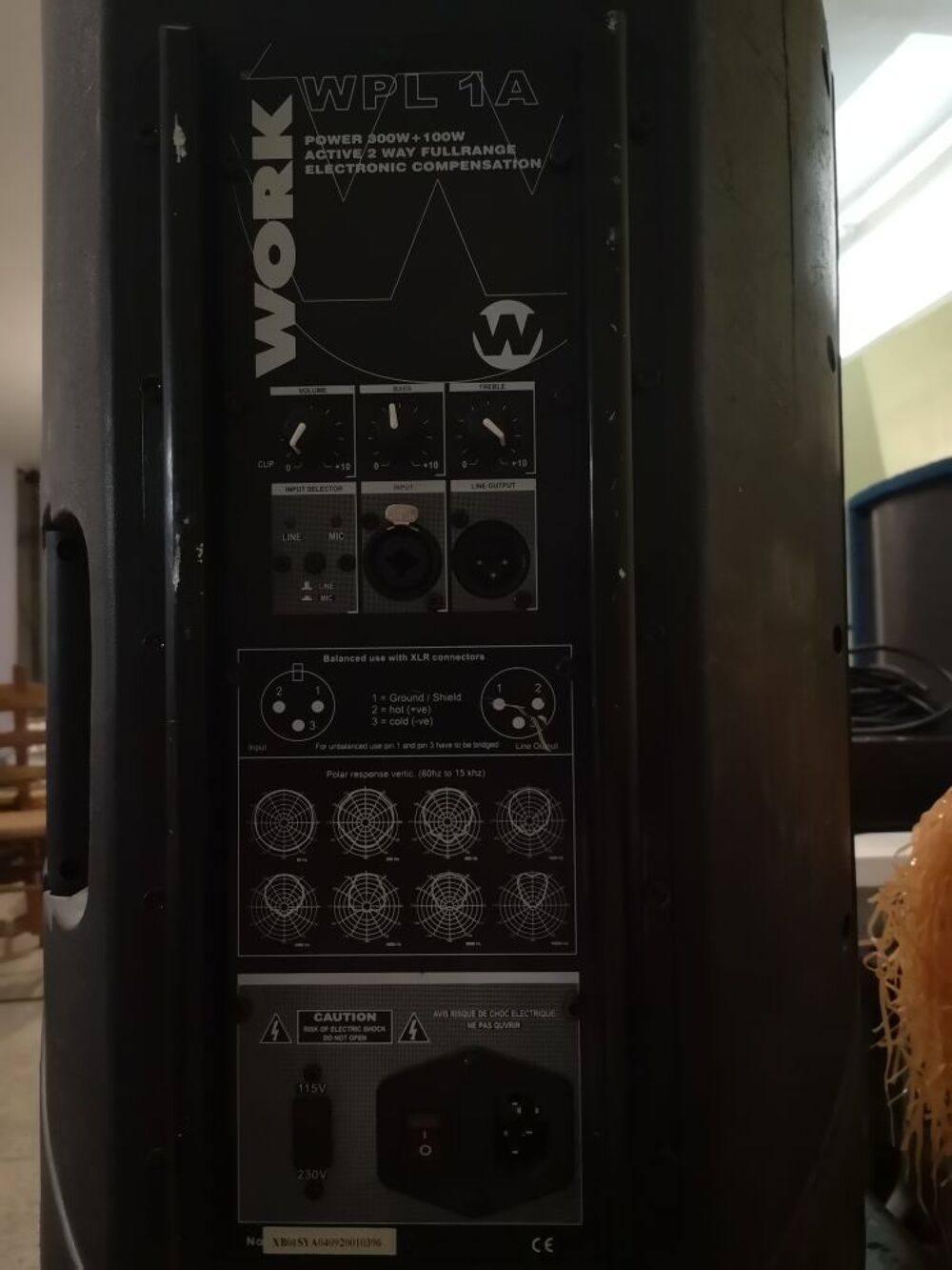 cette enceinte WORK 300 watts + 100W aigu, Instruments de musique