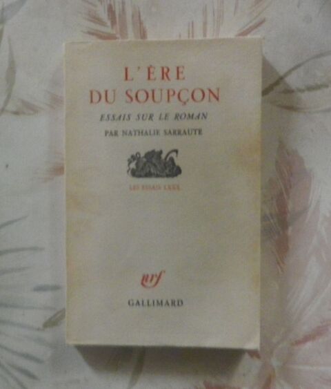 L'ERE DU SOUPCON Essais sur le roman par Nathalie SARRAUTE  15 Bubry (56)