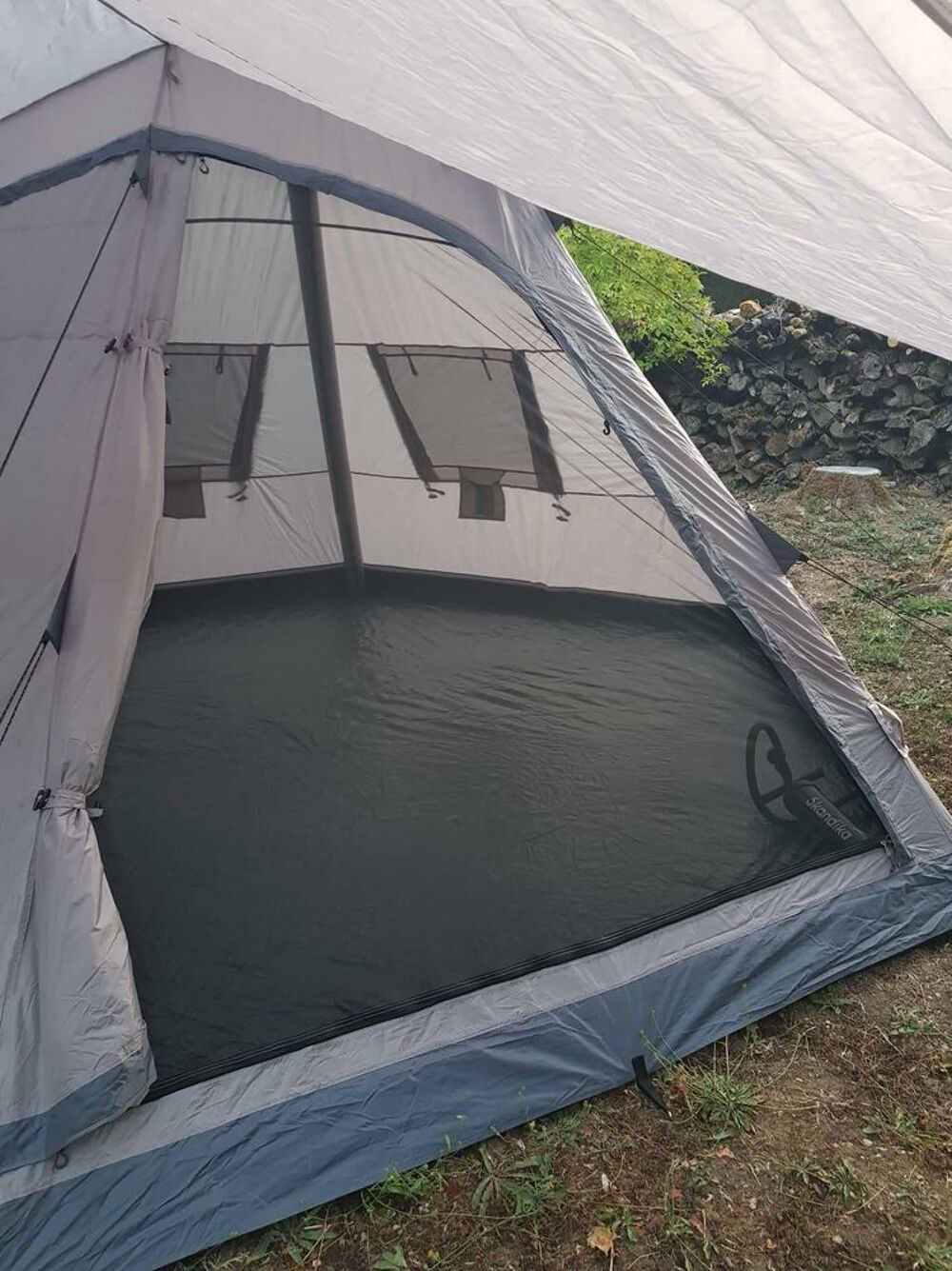 Tente gonflable tipi &agrave; structure gonflable Skandika Tipi Hetta 460 Sports